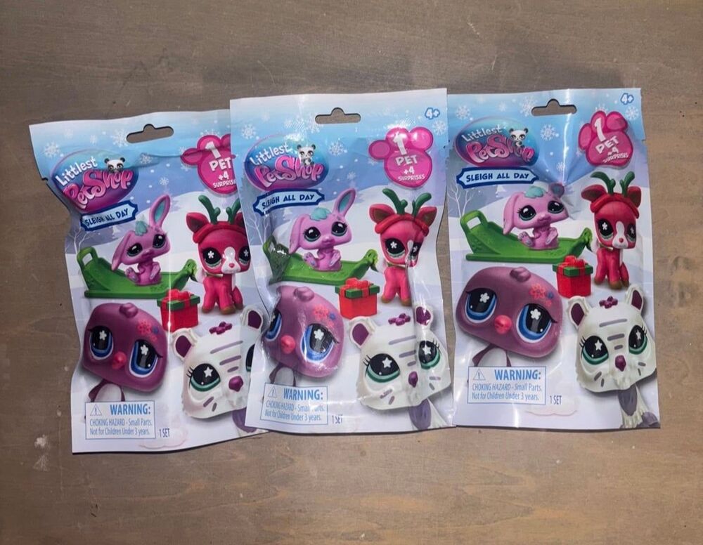 3 BRAND NEW
PACKS LPS SLEIGH
ALL DAY BLIND
BAGS RETAILS $12/ PACK
